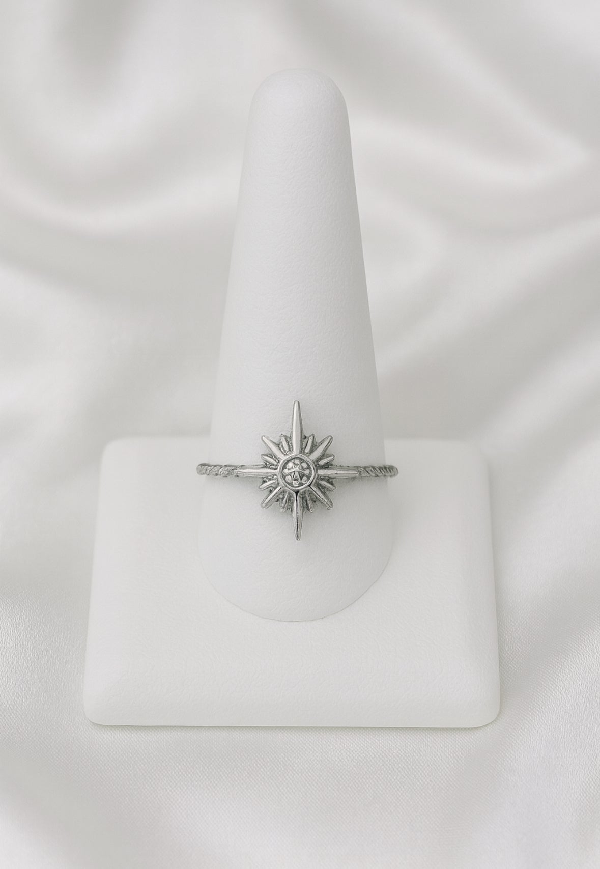 Open ring zilver ster