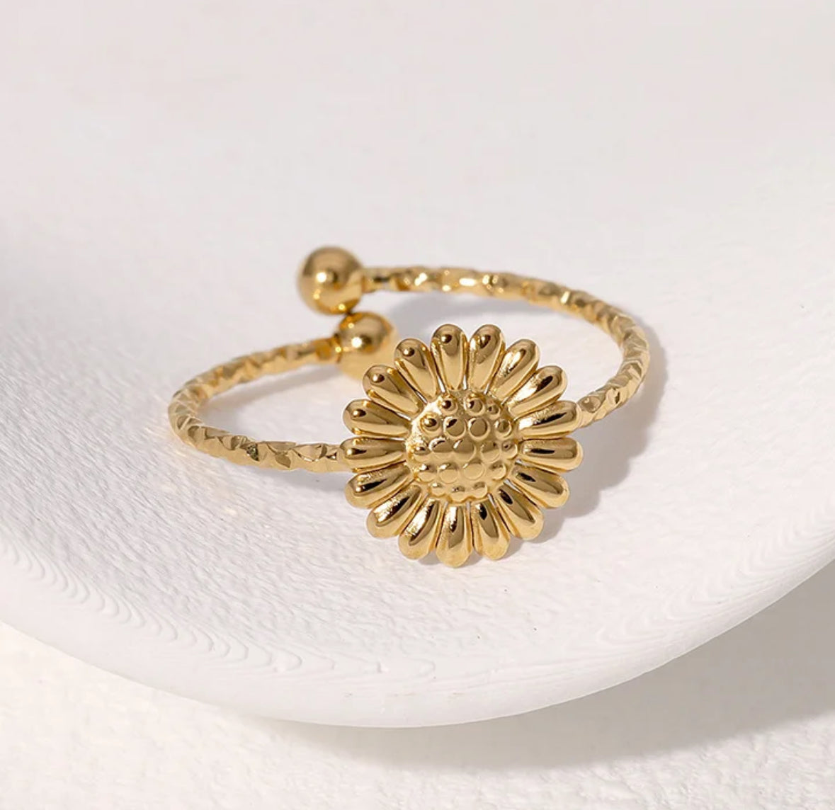 Open ring margriet goud