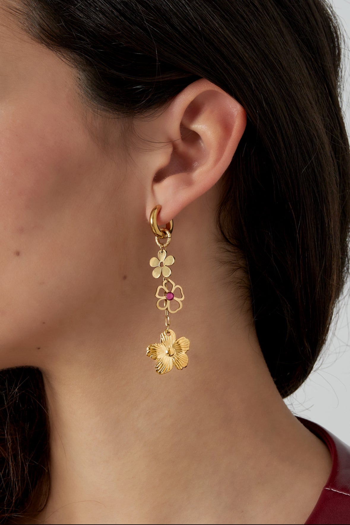 Oorbellen met bloemen