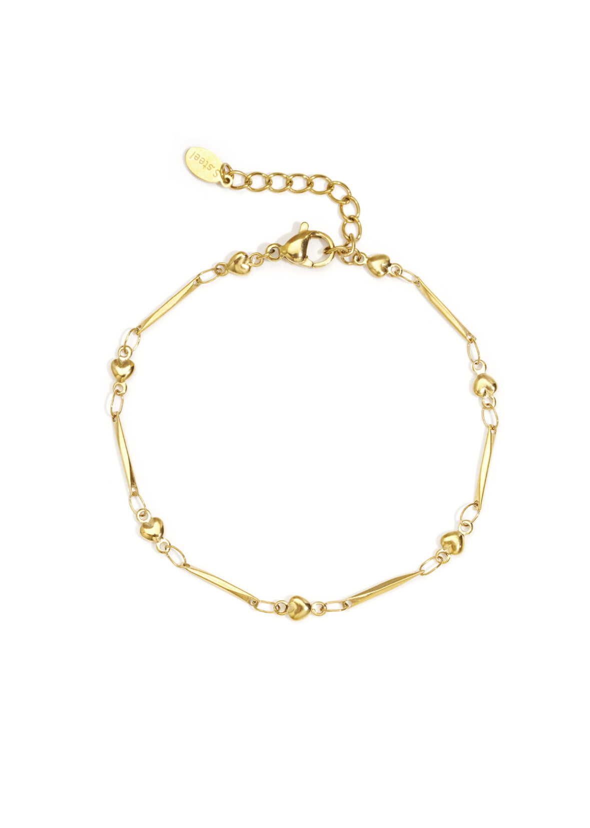 Armband ketting goud