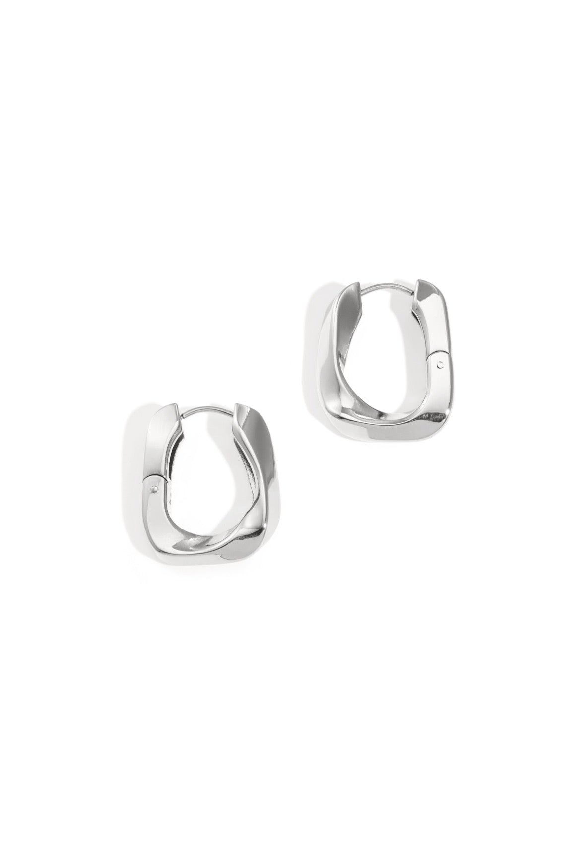 Hoepeloorbellen zilver