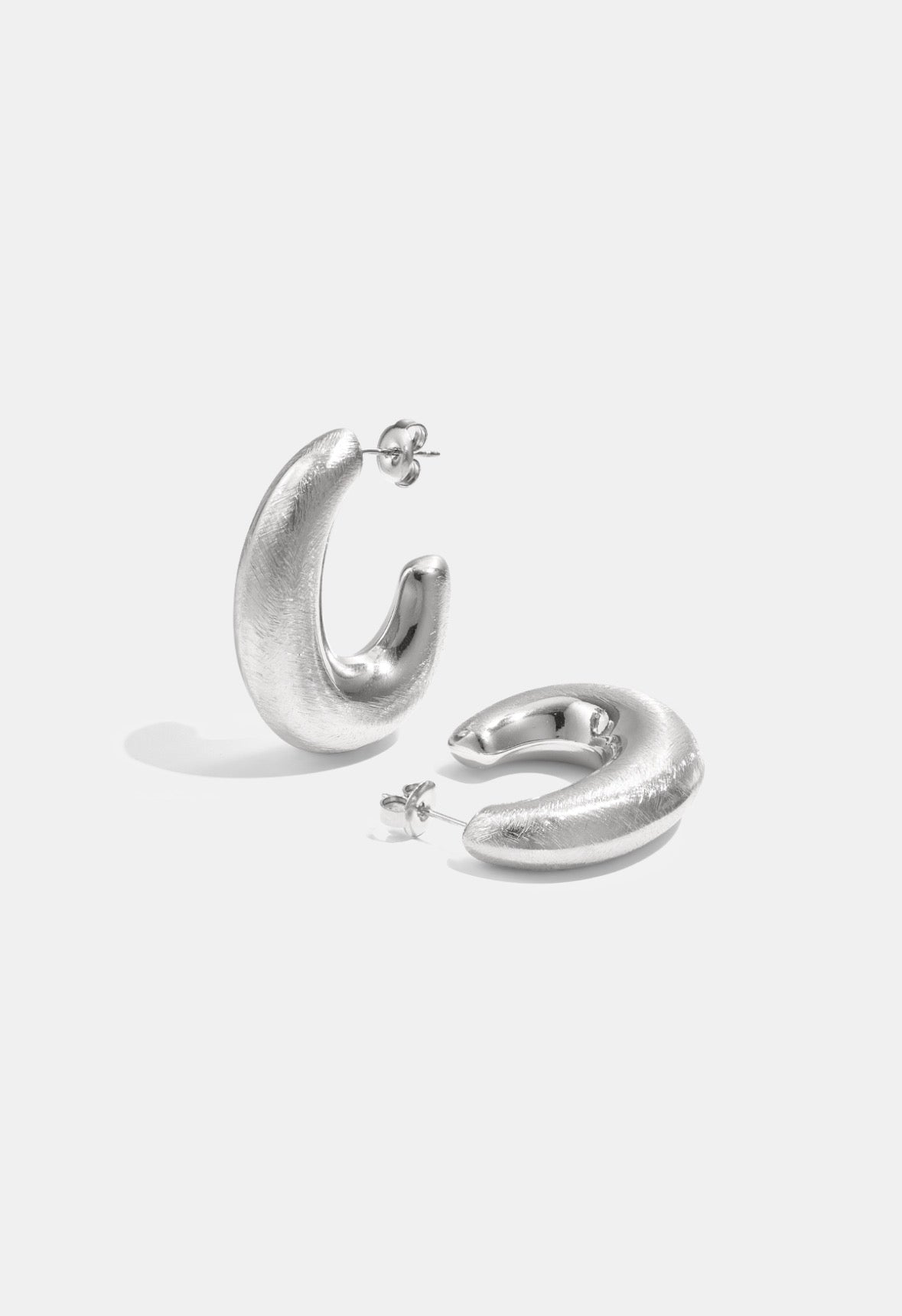 Creolen cirkel zilver