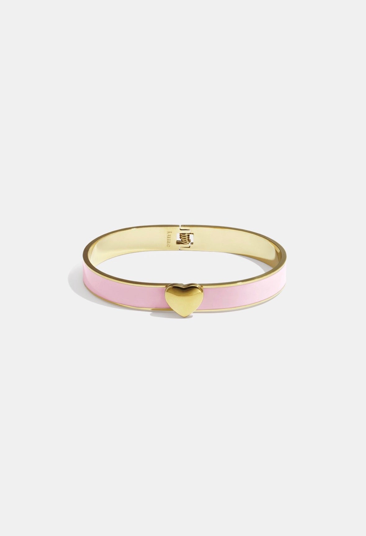 Armband met hart detail roze