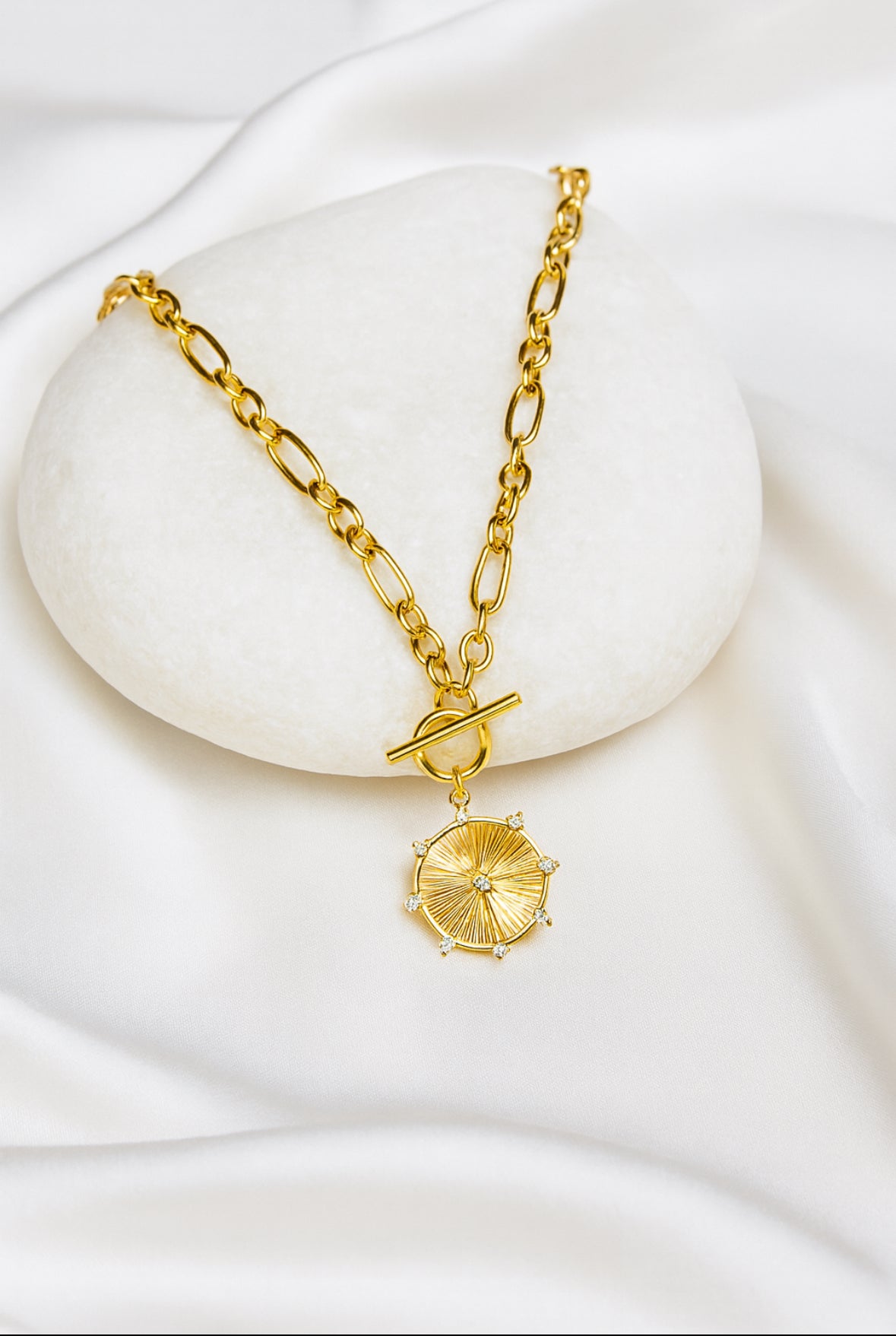 Ster medaillon ketting