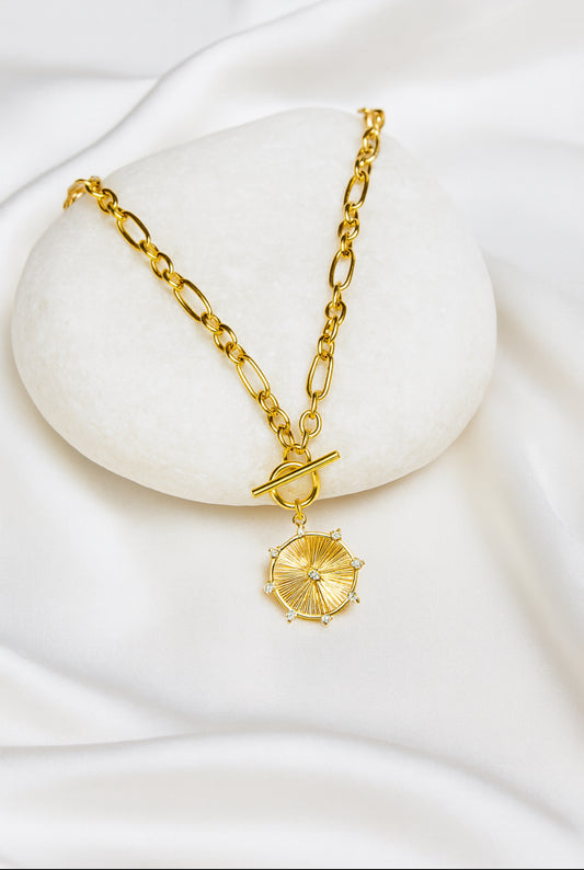 Ster medaillon ketting