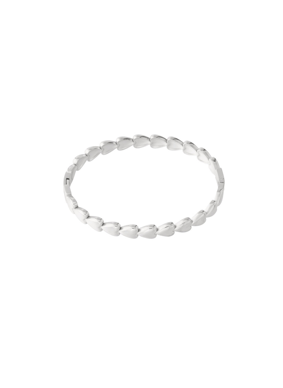 Bangle hartjes zilver