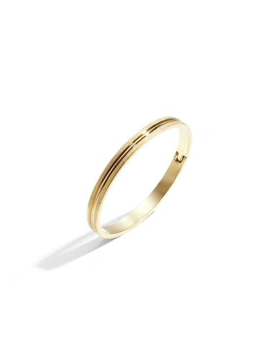 Bangle met blinkende structuur goud
