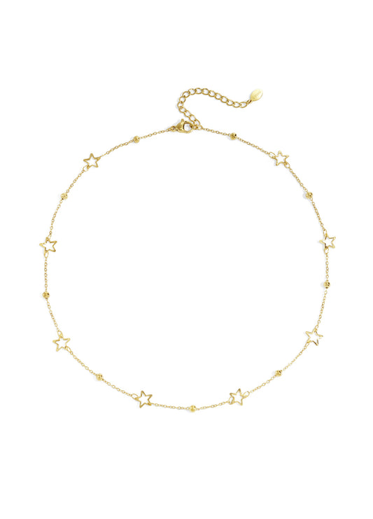 Ketting Sterretjes goud