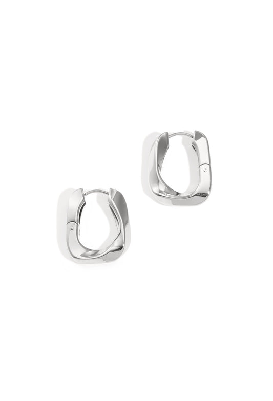 Hoepeloorbellen zilver