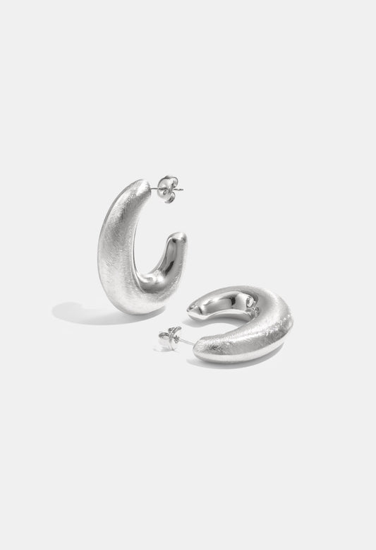 Creolen cirkel zilver