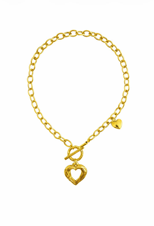 Ketting met hartje bedel