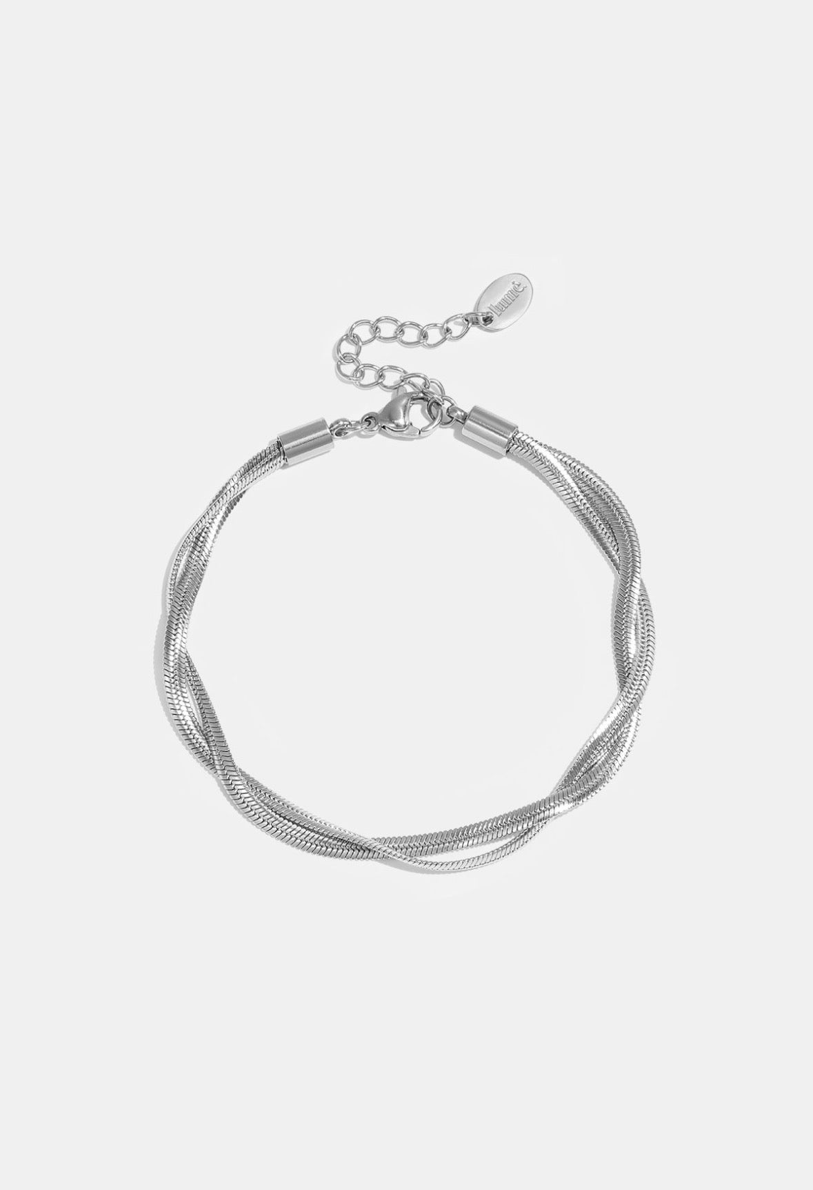 Dubbel armband zilver