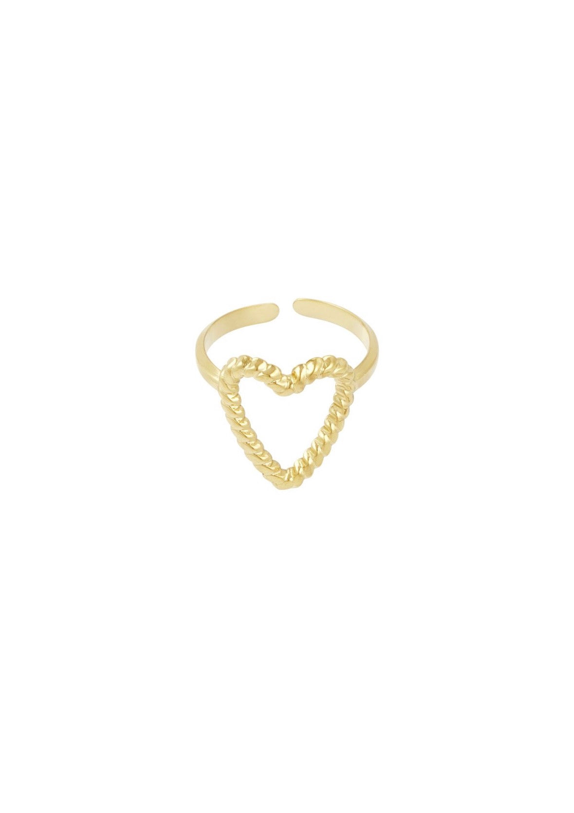 Hart ring goud
