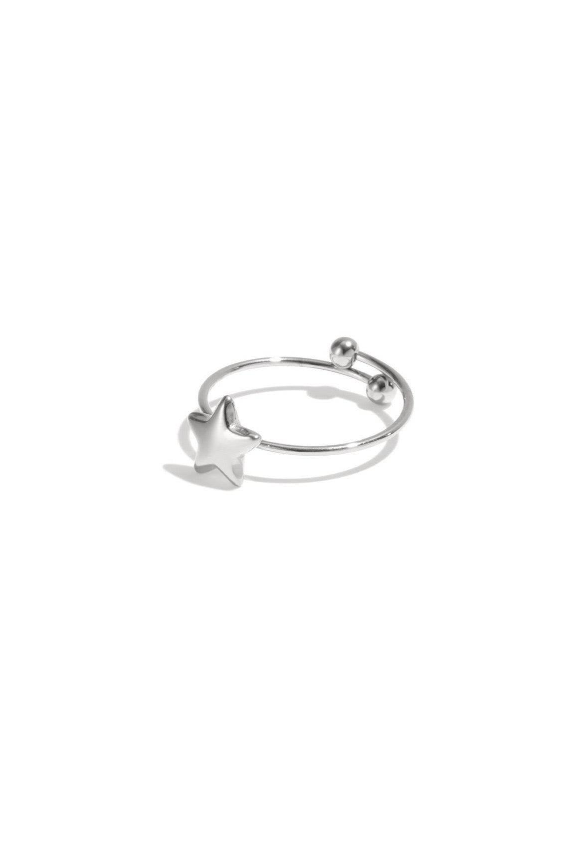 Ster ring zilver