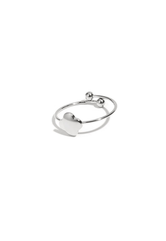 Klaver ring zilver
