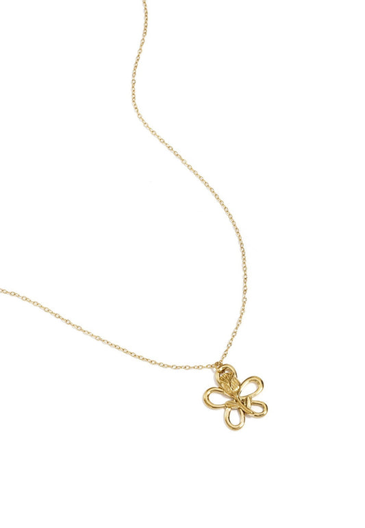 Ketting met roos/bloem