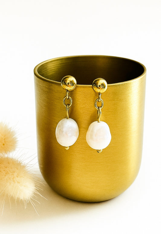 Bella oorhangers met parel