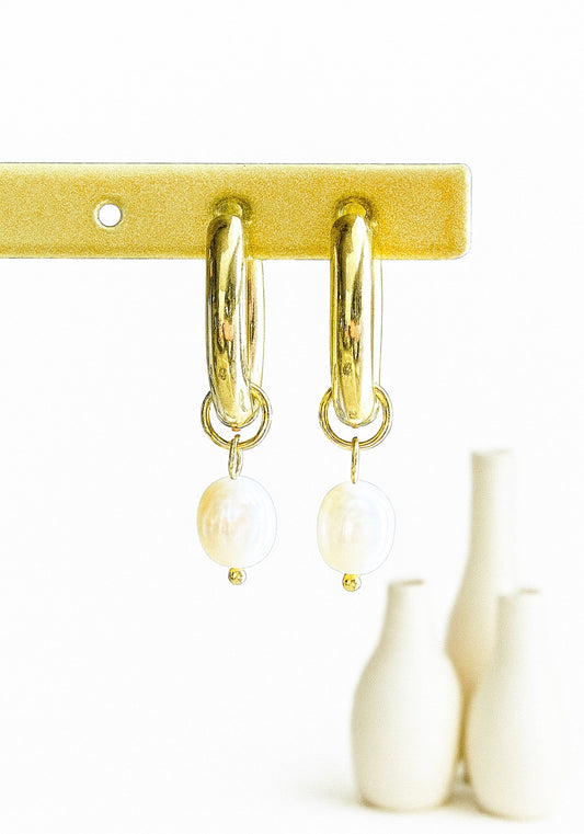 Bella Perola oorhangers groot